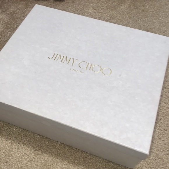 Jimmy Choo Miranda Orange and Pink Colorblock Peep Toe Strappy Heel - Picture 8 of 8